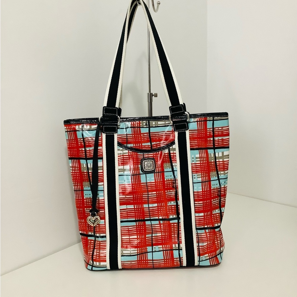 BRIGHTON   RETIRED Plaid Tote Bag  👜
